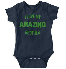 I Love My Amazing Brother Romper Bodysuit-Direct To Garment Print-Brisco Baby