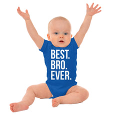 Best Bro Ever Romper Bodysuit-Direct To Garment Print-Brisco Baby