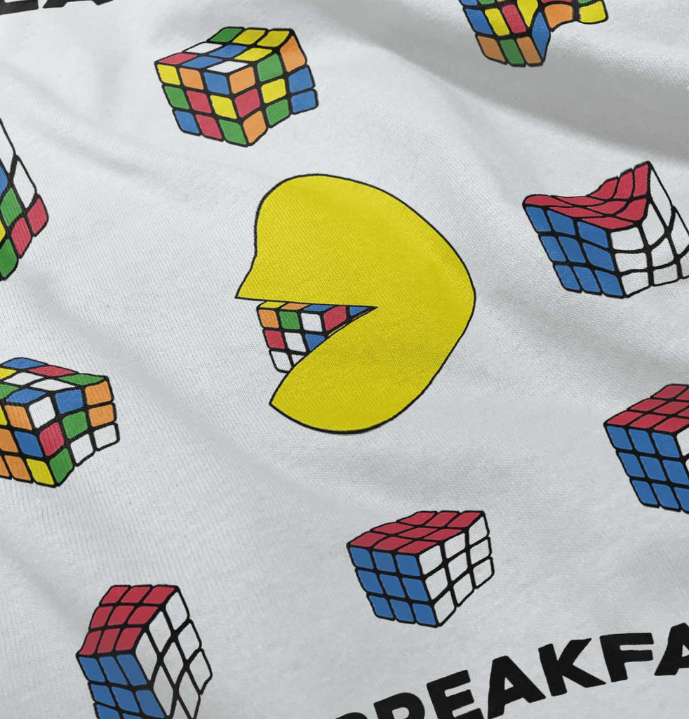 Eat Cubes For Breakfast Infant Toddler T Shirt-Direct To Garment Print-Brisco Baby