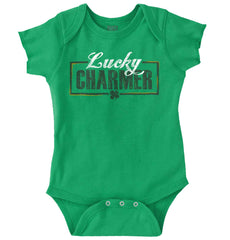 St Lucky Charmer Romper Bodysuit-Direct To Garment Print-Brisco Baby