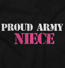 Proud Army Niece Infant Toddler T Shirt-Direct To Garment Print-Brisco Baby