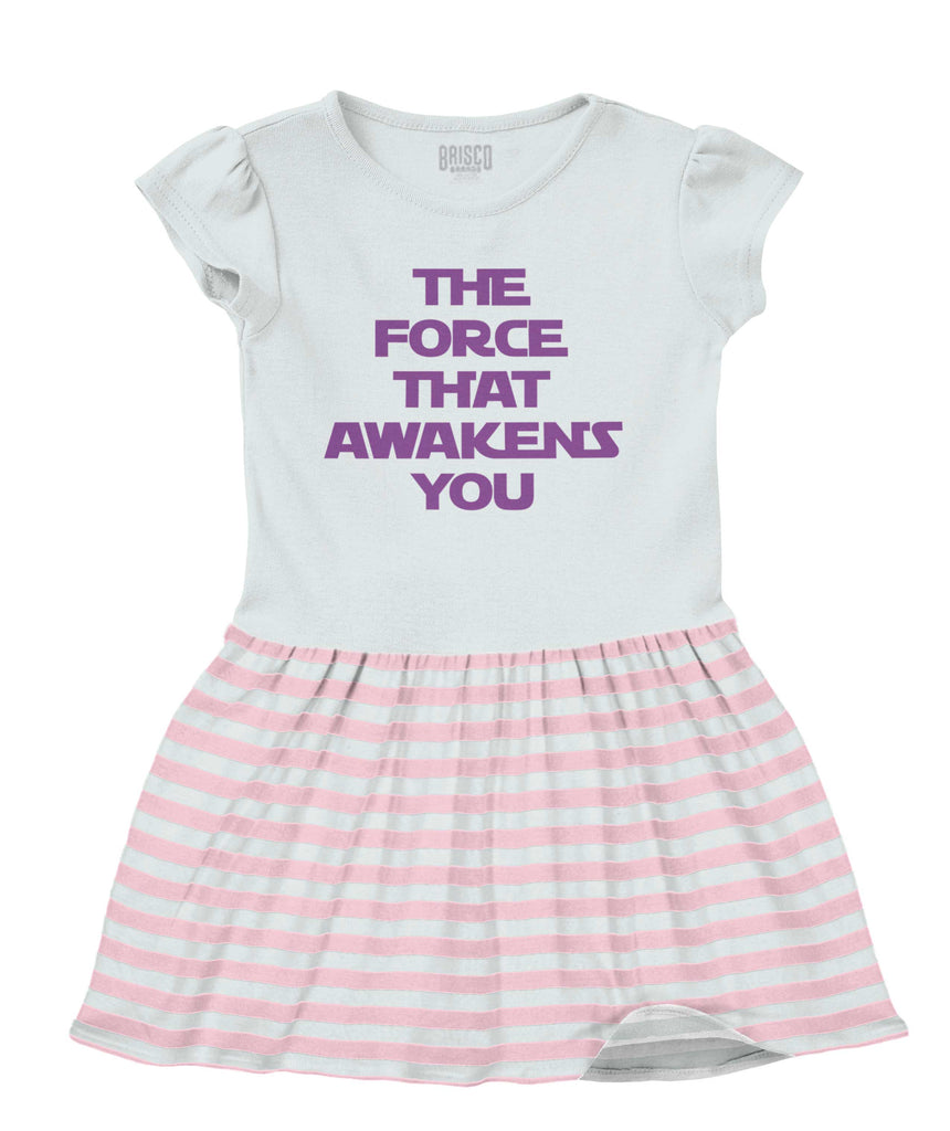 Force Awakens You Baby Striped Skirt Dress-Direct To Garment Print-Brisco Baby
