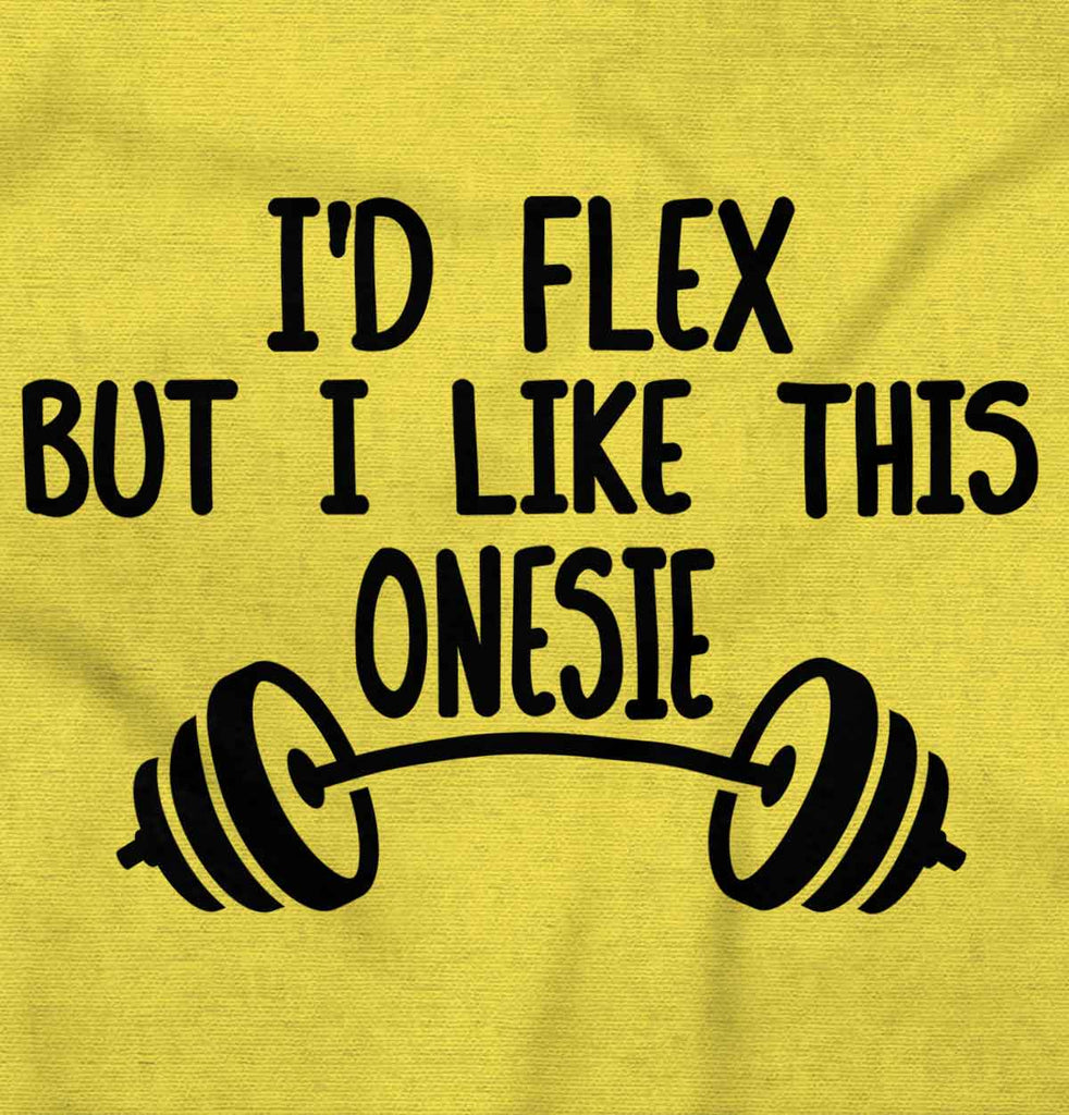 I'd Flex Romper Bodysuit-Direct To Garment Print-Brisco Baby