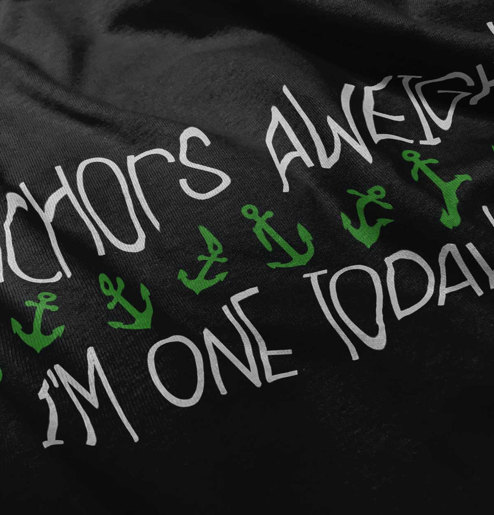 Anchors Aweigh Infant Baby Bib-Direct To Garment Print-Brisco Baby