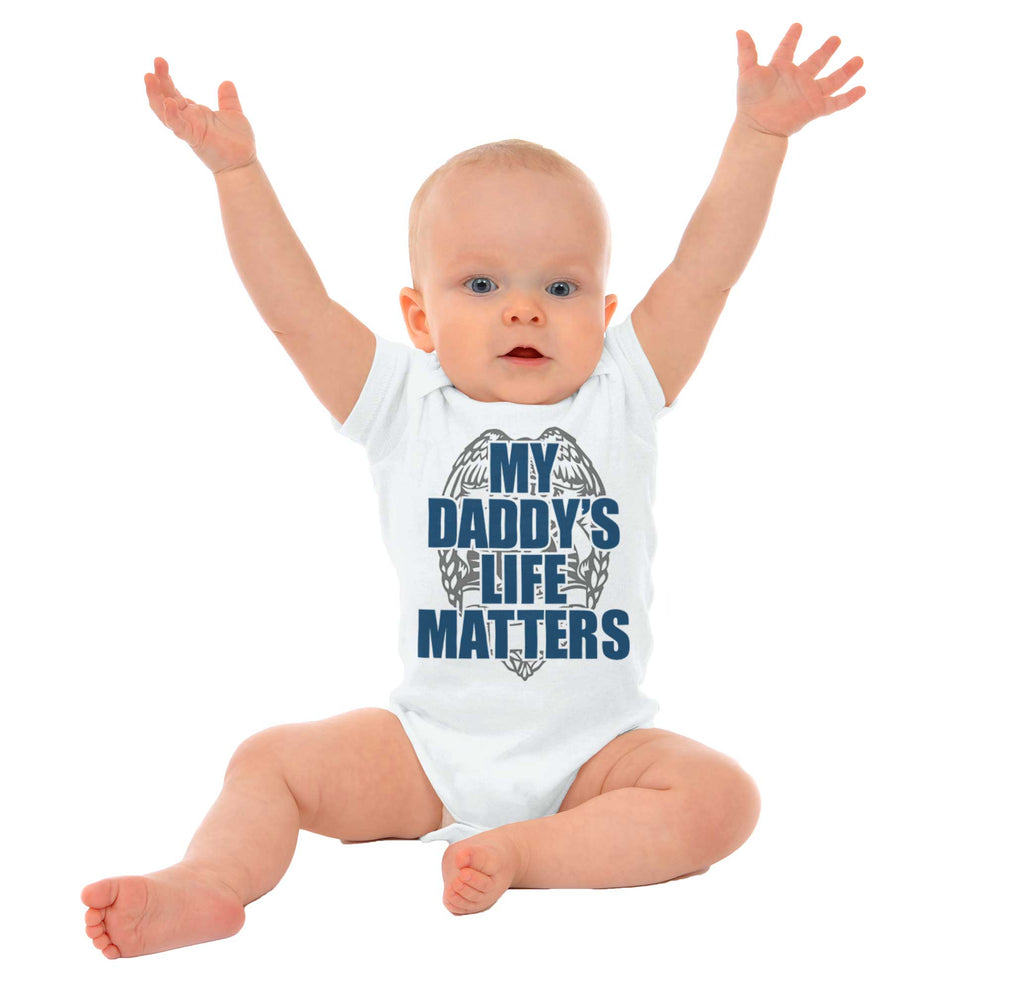 My Daddy's Life Romper Bodysuit-Direct To Garment Print-Brisco Baby