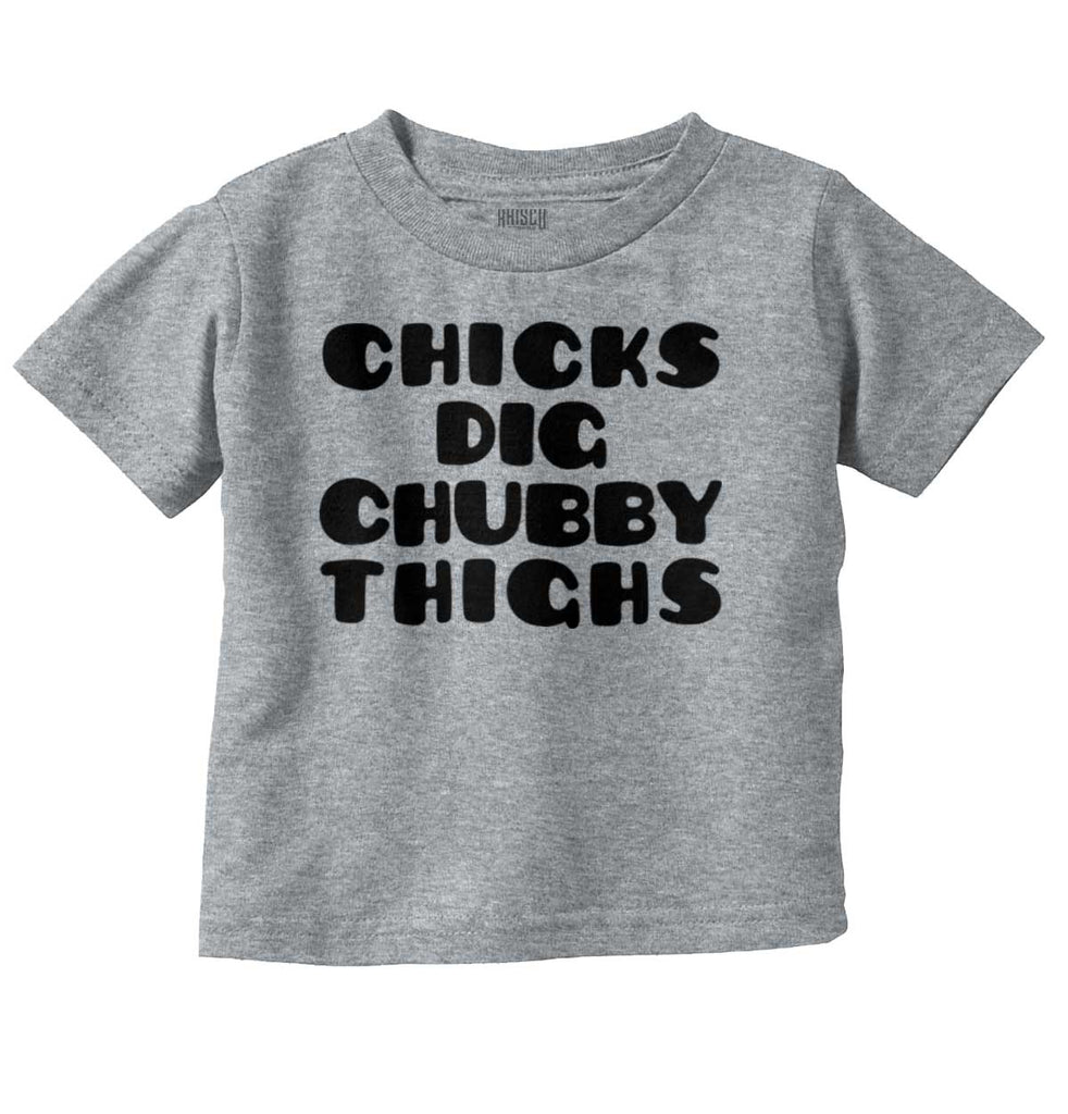 Chubby Thighs Infant Toddler T Shirt-Direct To Garment Print-Brisco Baby