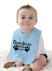 Granmda's Little Cub Infant Baby Bib-Direct To Garment Print-Brisco Baby