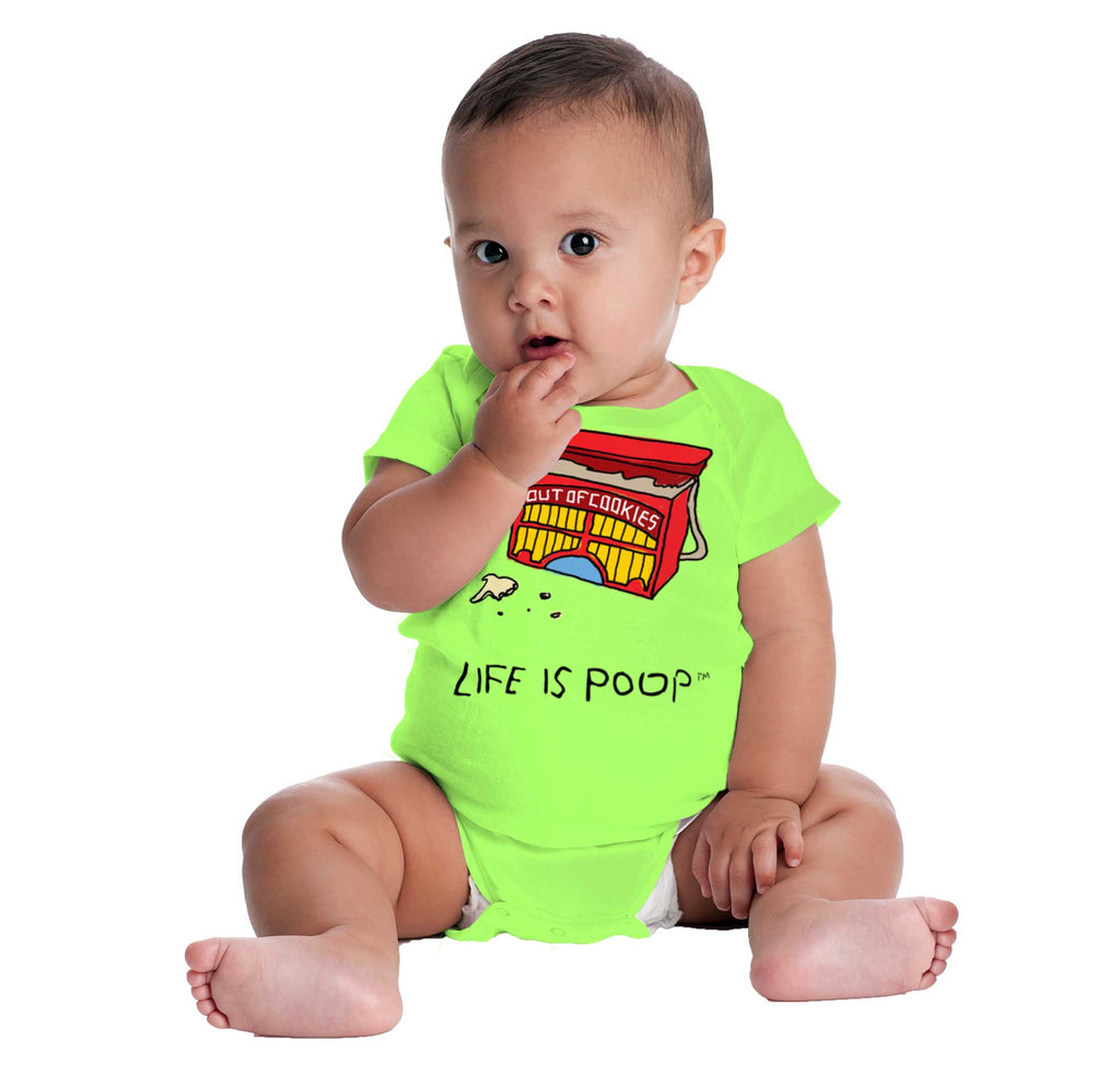 Out of Cookies Romper Bodysuit-Direct To Garment Print-Brisco Baby
