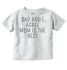 Mom Is Best Infant Toddler T Shirt-Direct To Garment Print-Brisco Baby
