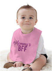 Mommy's BFF Infant Baby Bib-Direct To Garment Print-Brisco Baby