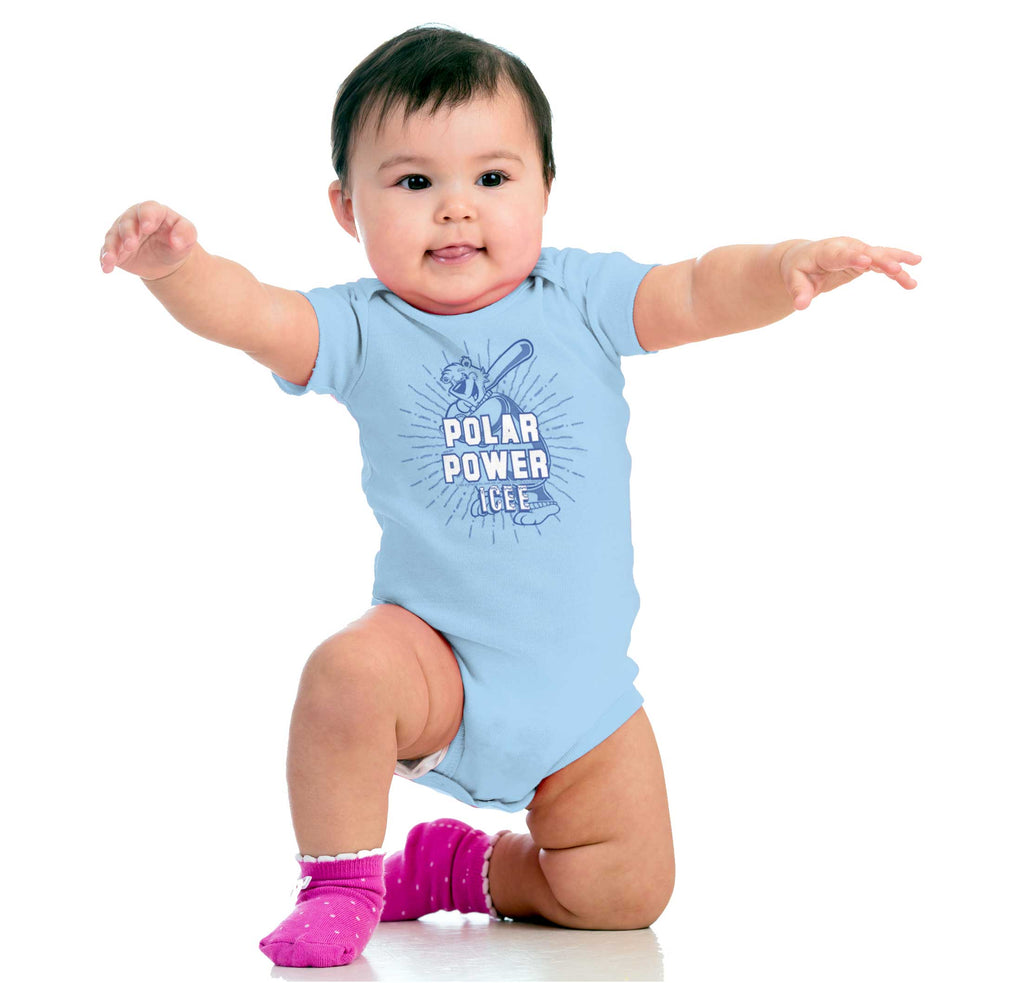 Polar Power Romper Bodysuit-Direct To Garment Print-Brisco Baby