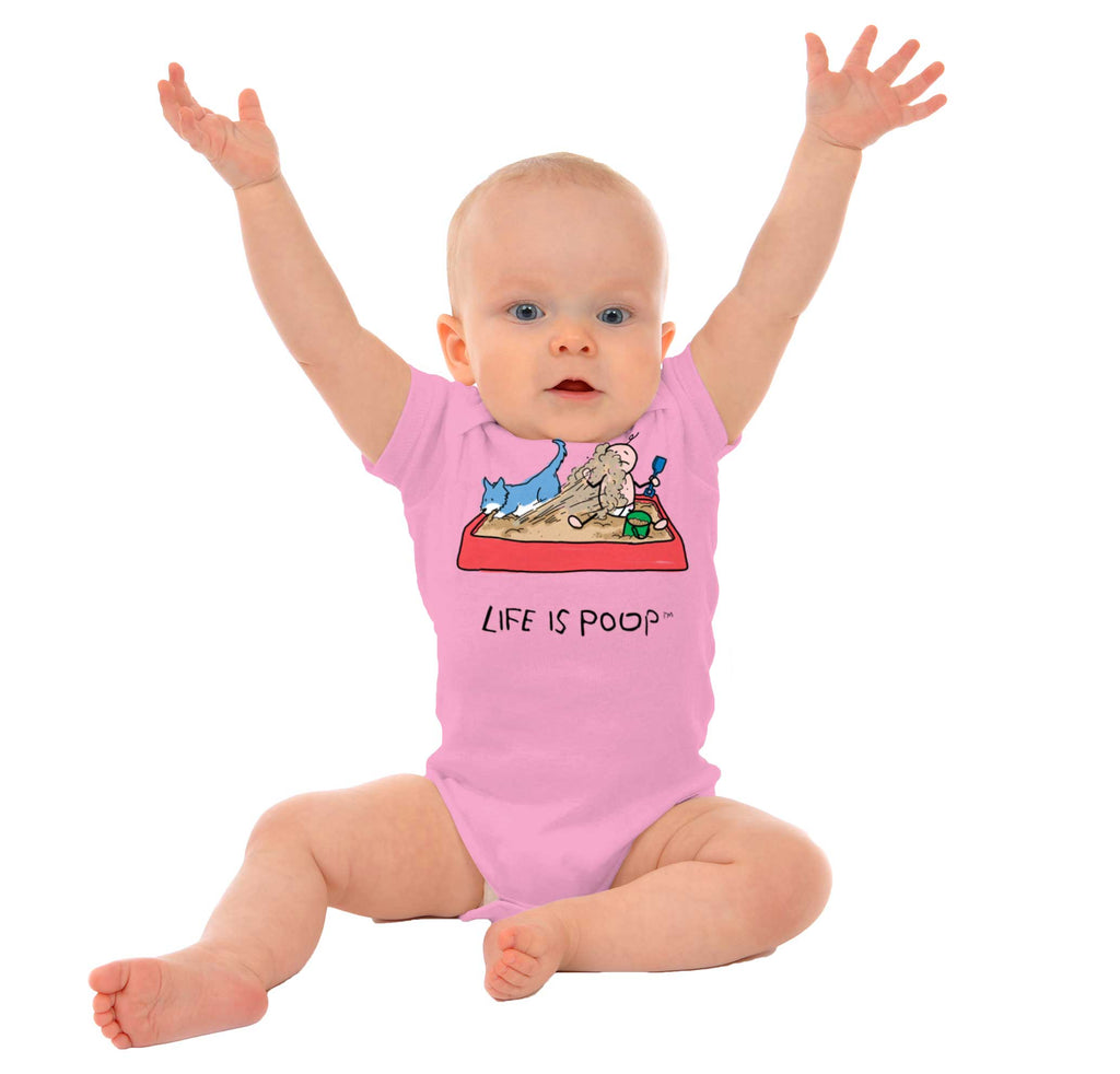 Dog Sandbox Romper Bodysuit-Direct To Garment Print-Brisco Baby