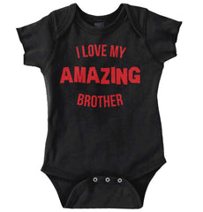 I Love My Amazing Brother Romper Bodysuit-Direct To Garment Print-Brisco Baby