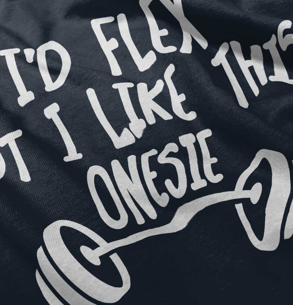 I'd Flex Infant Toddler T Shirt-Direct To Garment Print-Brisco Baby