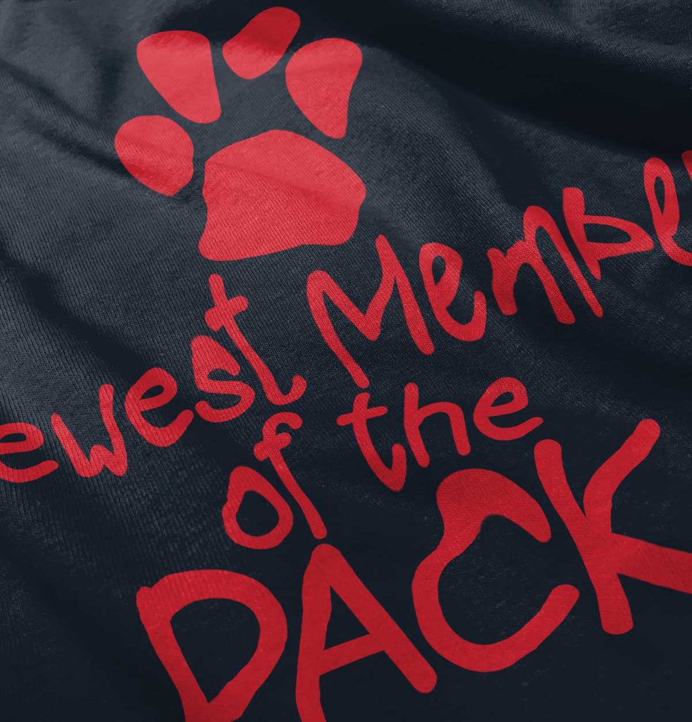 Member of the Pack Toddler Ruffled Trim T-Shirt-Direct To Garment Print-Brisco Baby