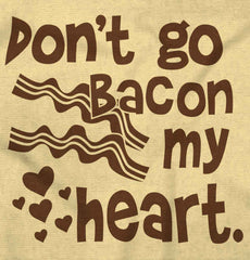 Don't Bacon my Heart Romper Bodysuit-Direct To Garment Print-Brisco Baby