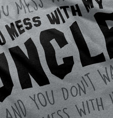 Mess With My Uncle Romper Bodysuit-Direct To Garment Print-Brisco Baby