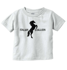 Italian Stallion Infant Toddler T Shirt-Direct To Garment Print-Brisco Baby