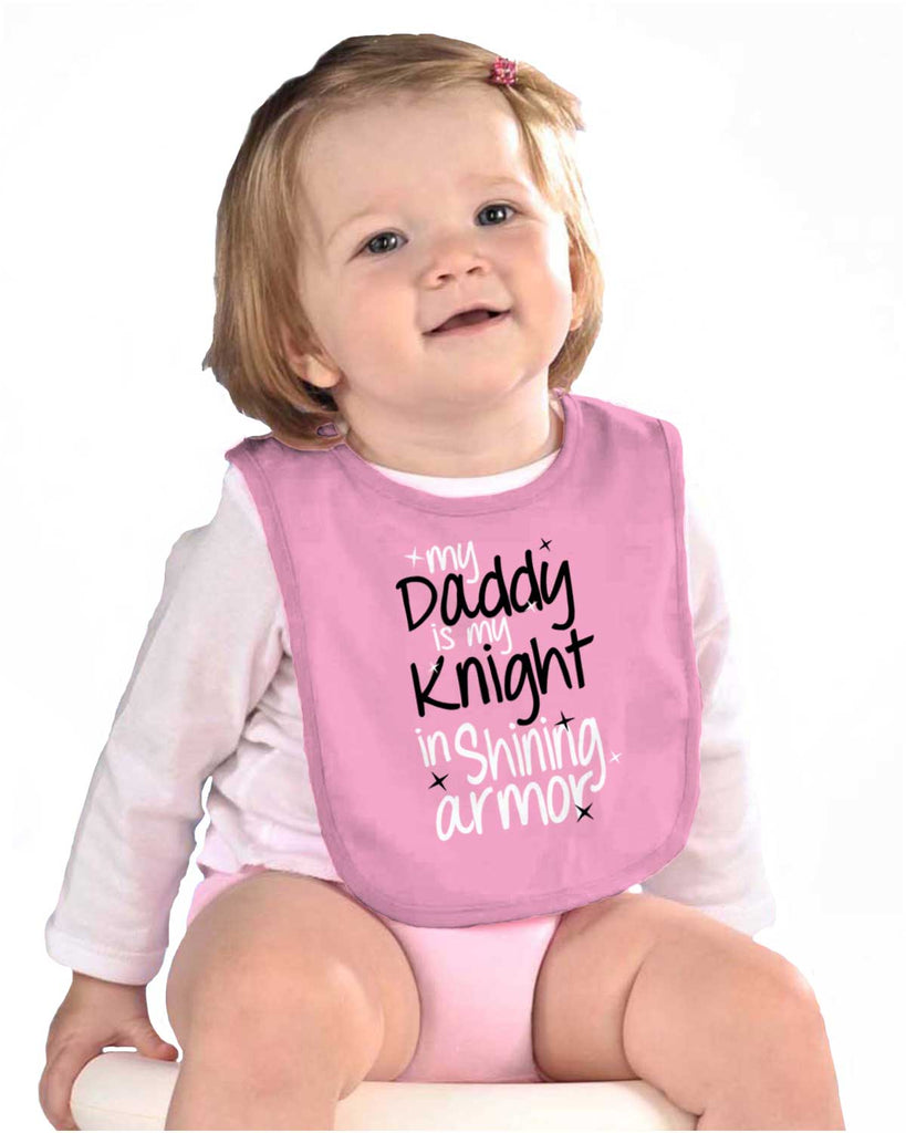 Knight In Shining Armor Infant Baby Bib-Direct To Garment Print-Brisco Baby