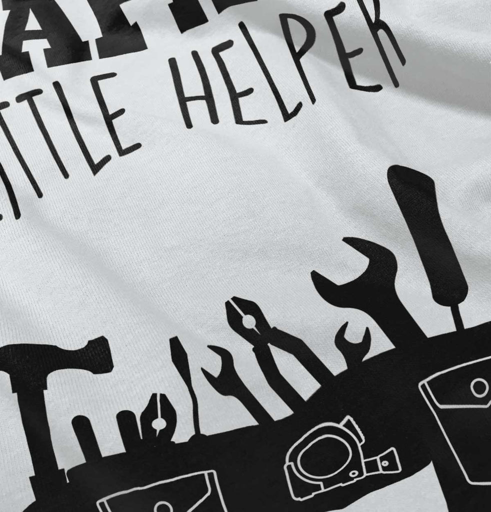 Papa's Little Helper Infant Baby Bib-Direct To Garment Print-Brisco Baby