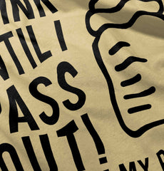 Drink Until I Pass Out Romper Bodysuit-Direct To Garment Print-Brisco Baby