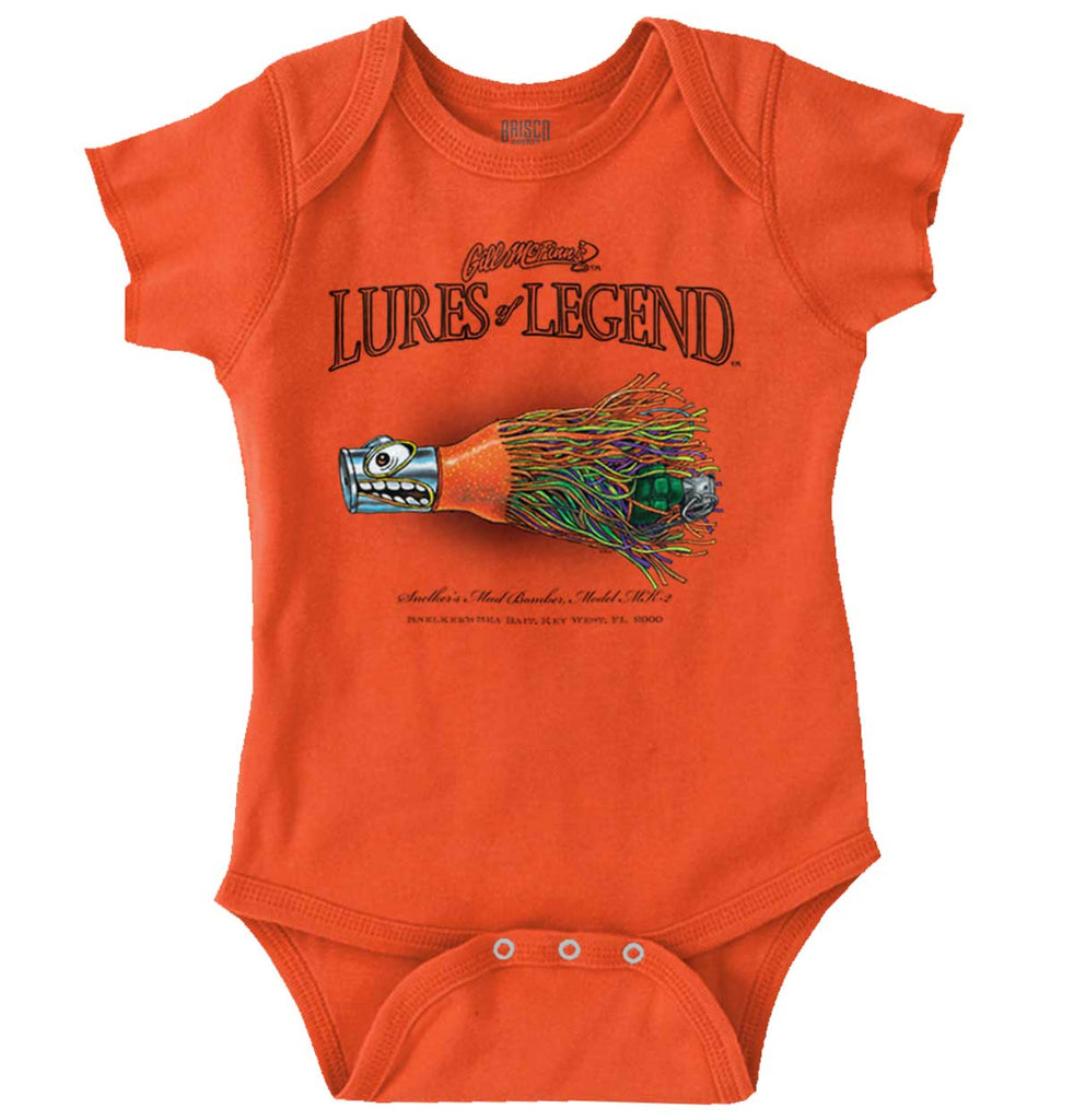 Snelker's Mad Bomber Romper Bodysuit-Direct To Garment Print-Brisco Baby