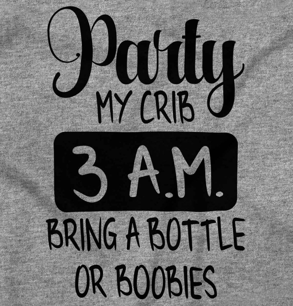 Party At My Crib Romper Bodysuit-Direct To Garment Print-Brisco Baby