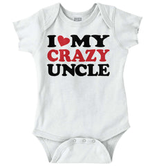 My Crazy Uncle Romper Bodysuit-Direct To Garment Print-Brisco Baby