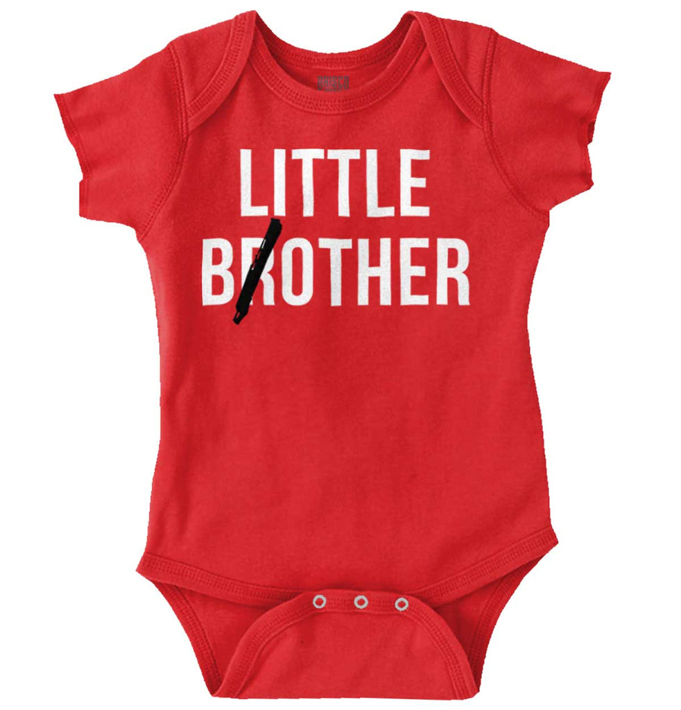 Little Bother Romper Bodysuit-Direct To Garment Print-Brisco Baby