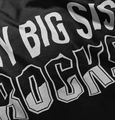 My Big Sis Rocks Romper Bodysuit-Direct To Garment Print-Brisco Baby