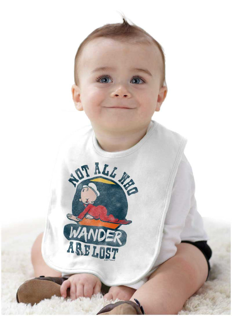 Sweet Pea Wander Infant Baby Bib-Direct To Garment Print-Brisco Baby