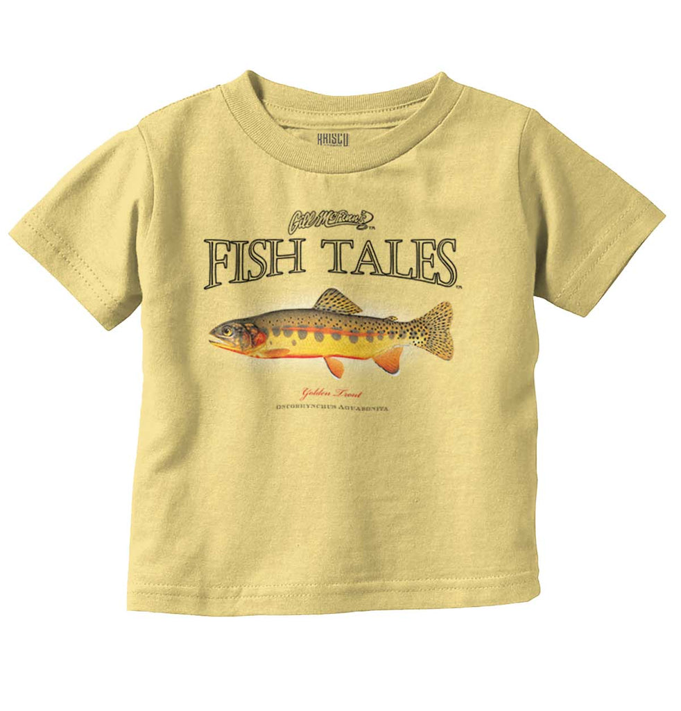 Golden Trout Infant Toddler T Shirt-Direct To Garment Print-Brisco Baby
