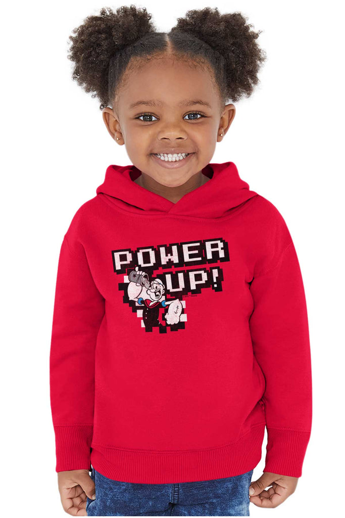 Power Up Toddler Pullover Hoodie-Direct To Garment Print-Brisco Baby
