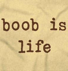 Boob Is Life Romper Bodysuit-Direct To Garment Print-Brisco Baby