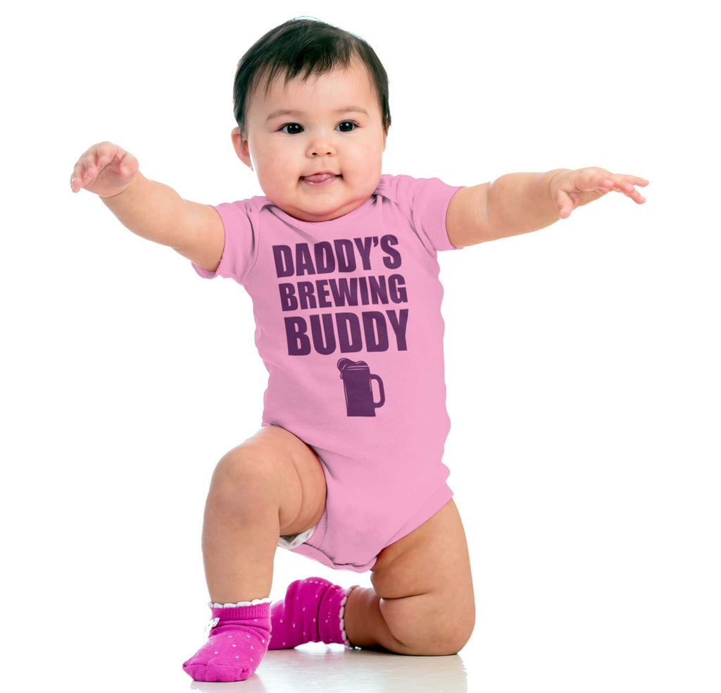 Brewing Buddy Romper Bodysuit-Direct To Garment Print-Brisco Baby