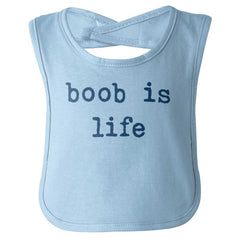 Boob Is Life Infant Baby Bib-Direct To Garment Print-Brisco Baby