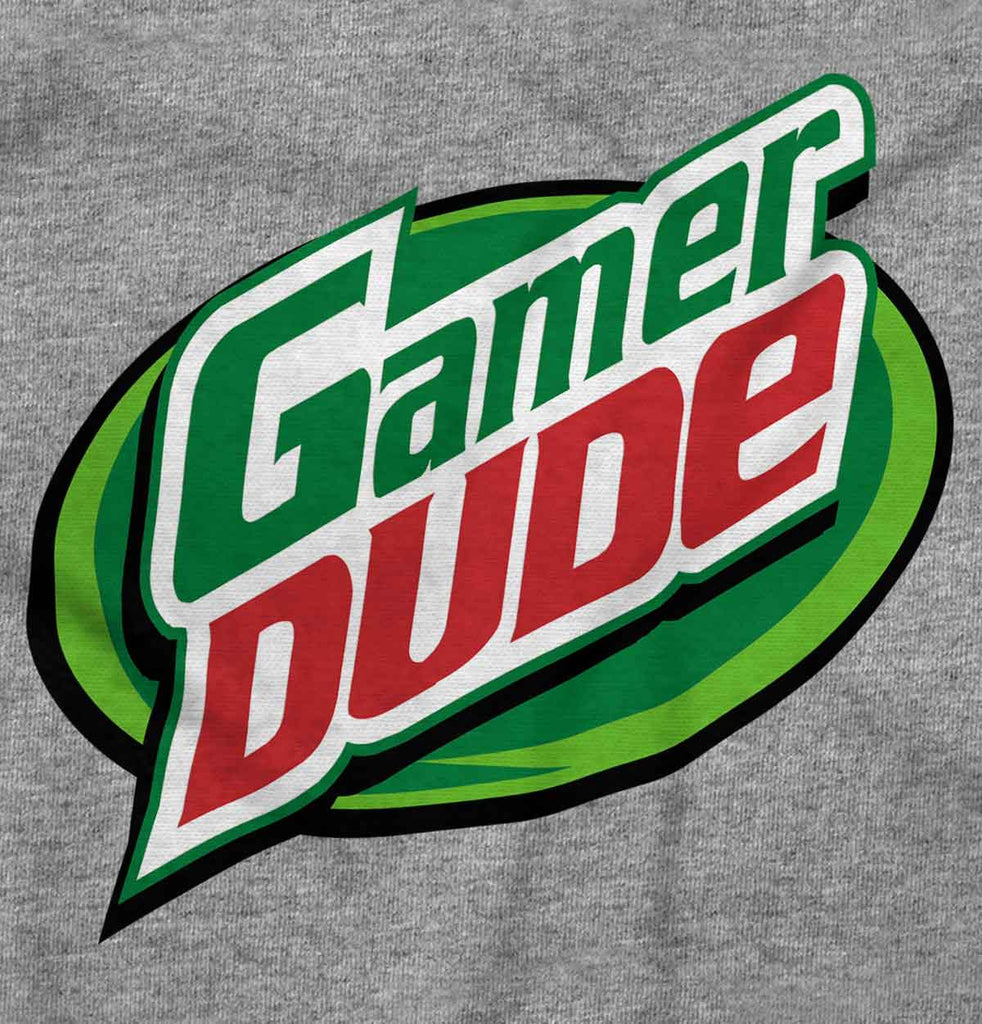 Gamer Dude Video Gaming Geek Ringer Romper Bodysuit-Direct To Garment Print-Brisco Baby