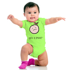 Girl Logo Romper Bodysuit-Direct To Garment Print-Brisco Baby