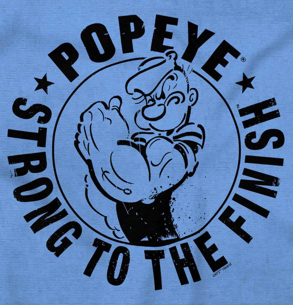 Popeye To The Finish Toddler Baseball-Direct To Garment Print-Brisco Baby
