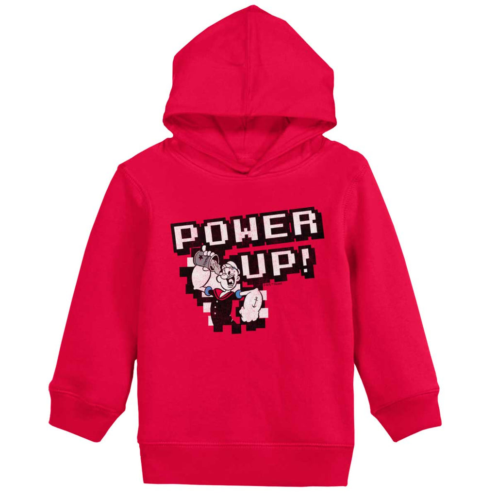 Power Up Toddler Pullover Hoodie-Direct To Garment Print-Brisco Baby