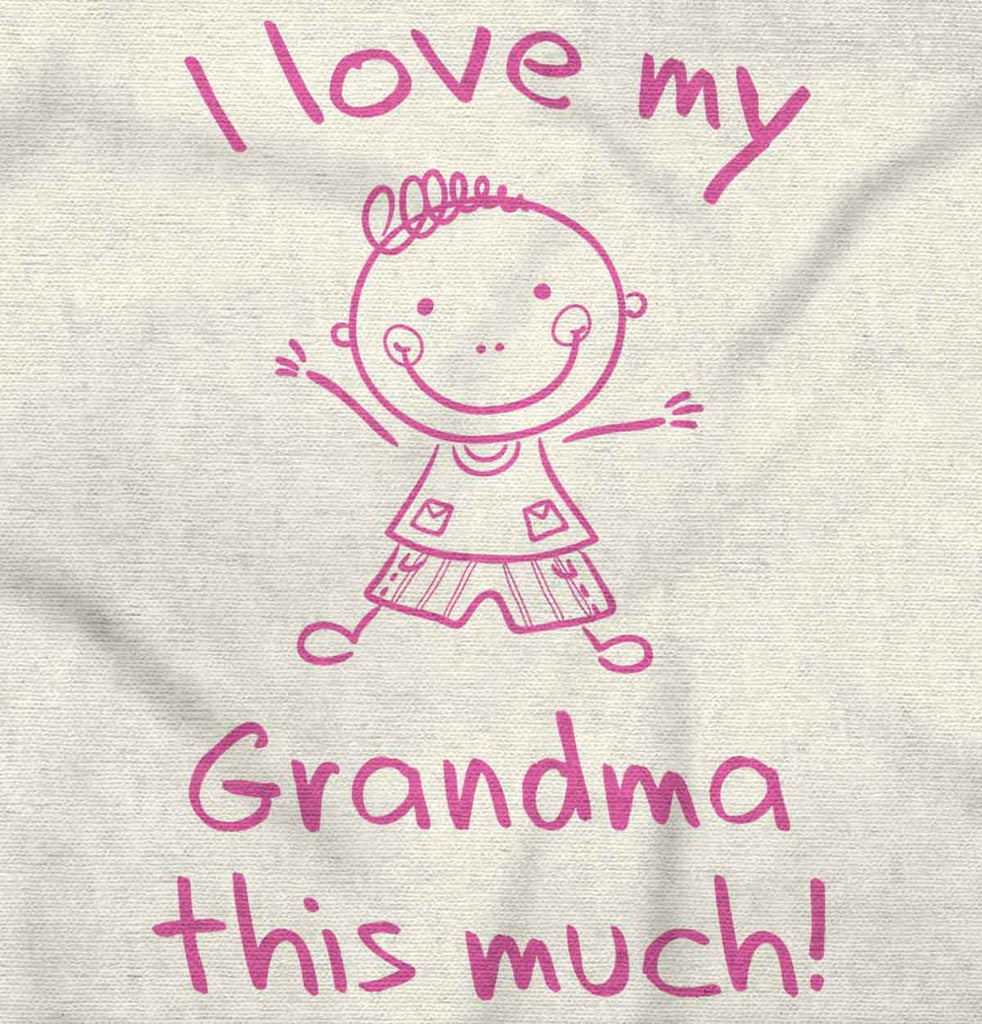 Love My Grandma Baby Striped Skirt Dress-Direct To Garment Print-Brisco Baby