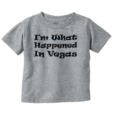 Happened In Vegas Infant Toddler T Shirt-Direct To Garment Print-Brisco Baby