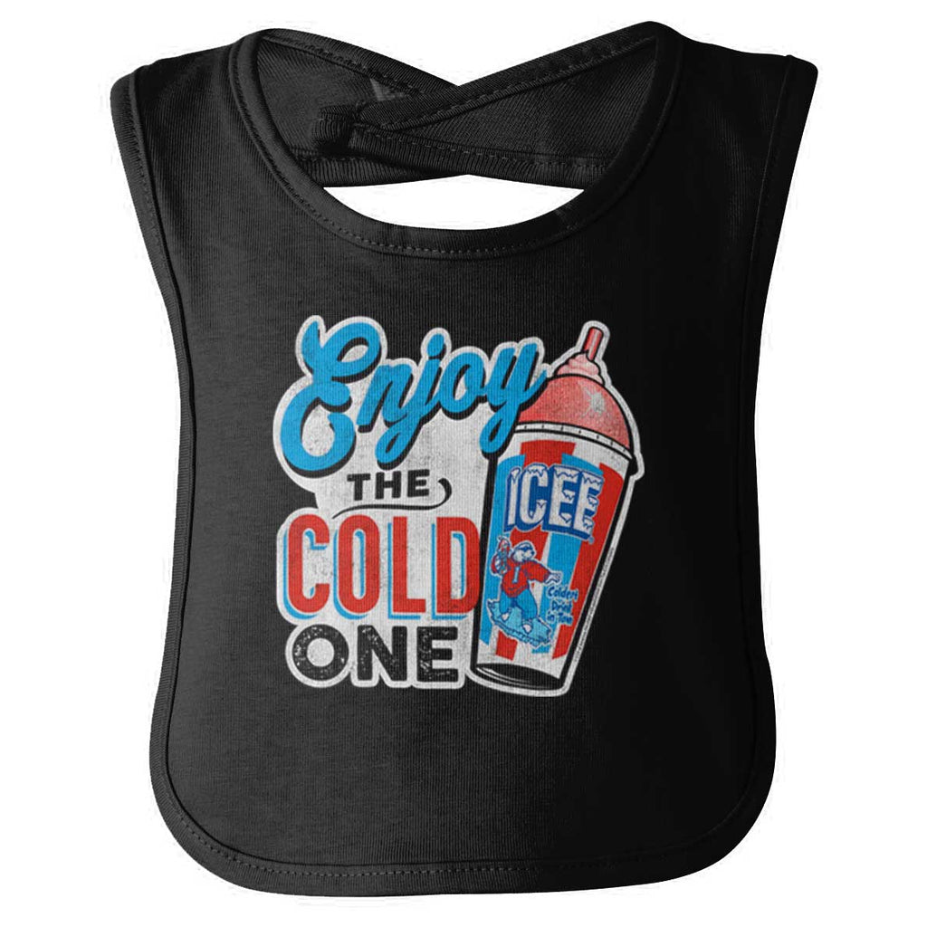 Enjoy The Cold One Infant Baby Bib-Direct To Garment Print-Brisco Baby