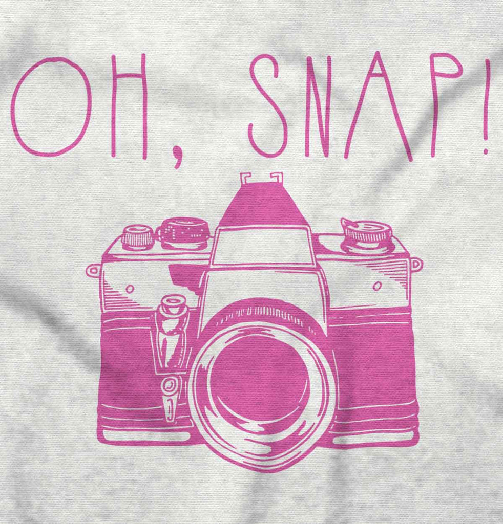 Oh Snap Camera Toddler Ruffle Bottom Tee-Direct To Garment Print-Brisco Baby