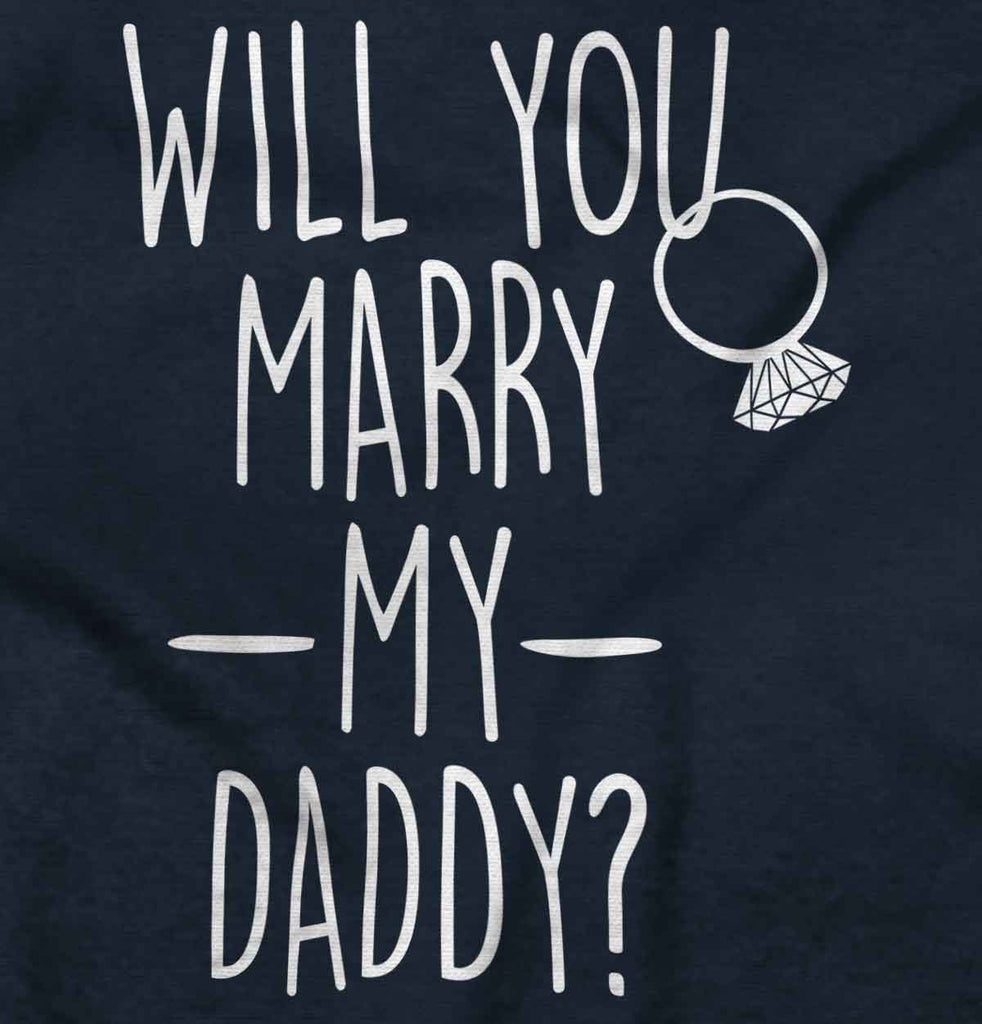 Marry My Daddy Solid Baby Pajama Top-Direct To Garment Print-Brisco Baby