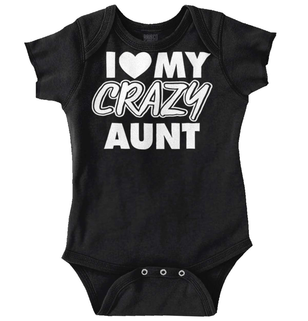Crazy Aunt Romper Bodysuit-Direct To Garment Print-Brisco Baby