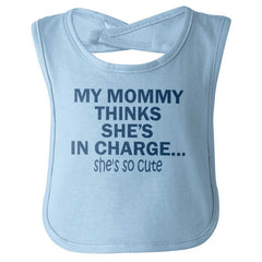 She's So Cute Infant Baby Bib-Direct To Garment Print-Brisco Baby