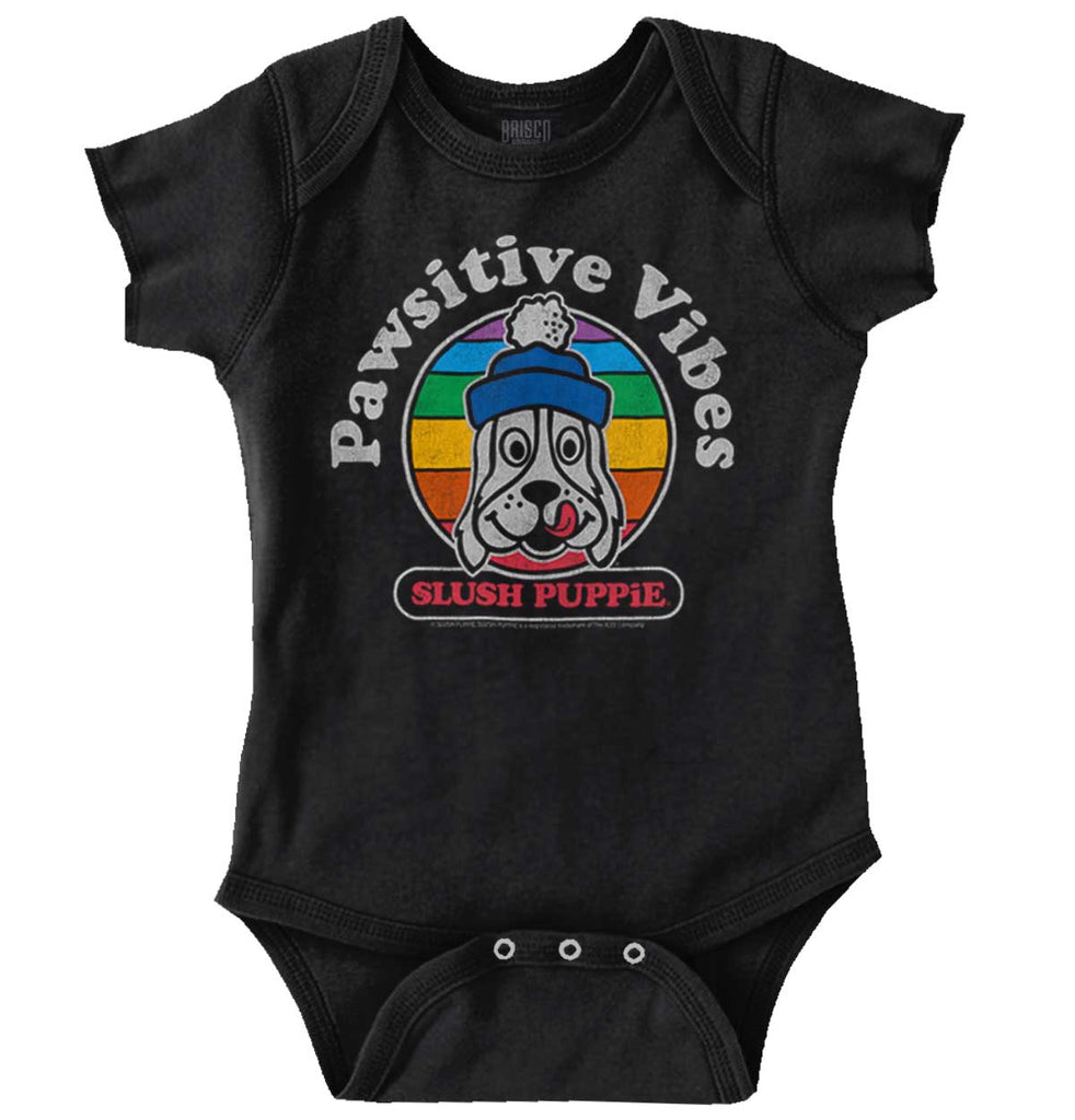 Pawsitive Vibes Romper Bodysuit-Direct To Garment Print-Brisco Baby