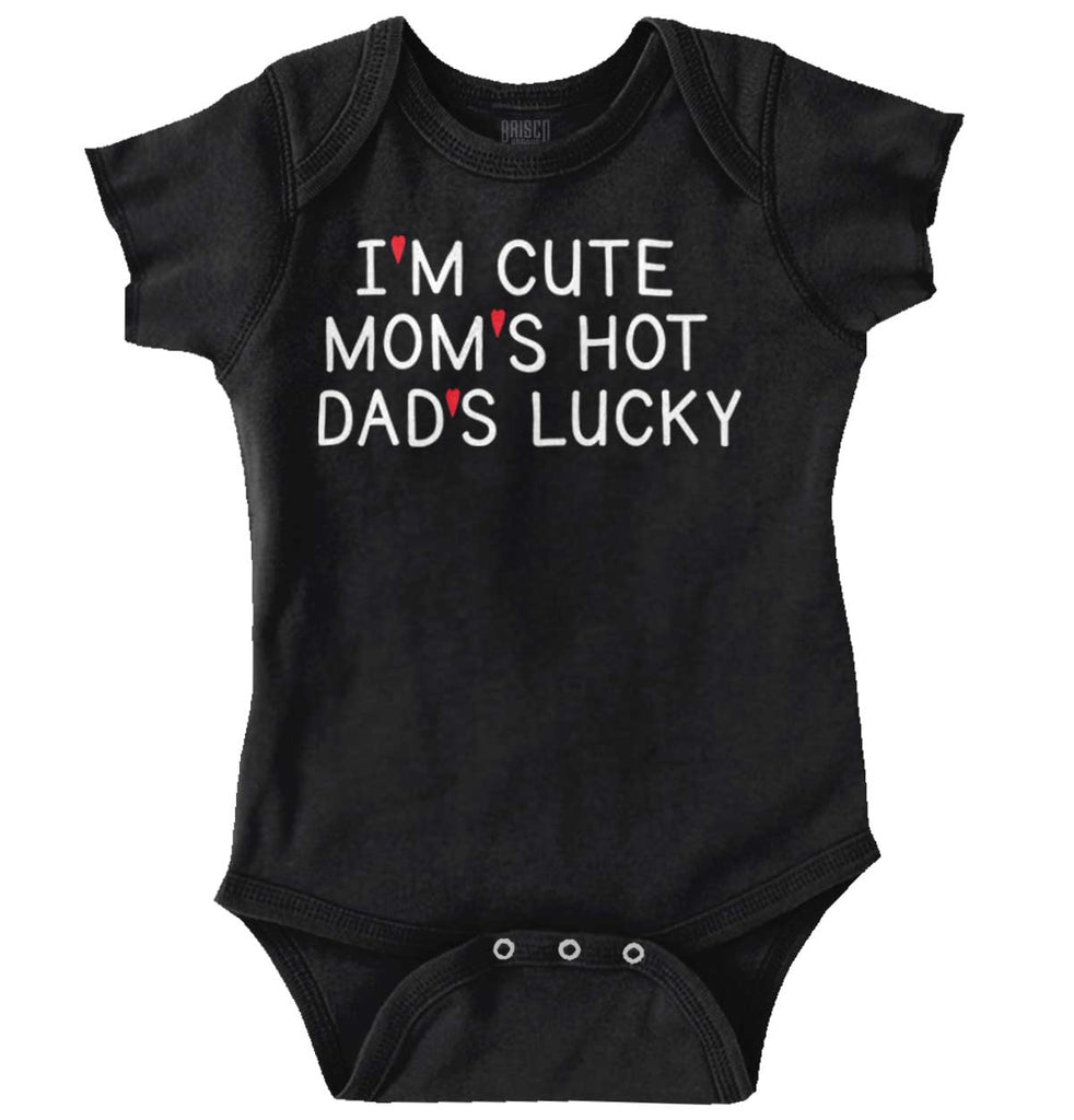 Dads Lucky Romper Bodysuit-Direct To Garment Print-Brisco Baby