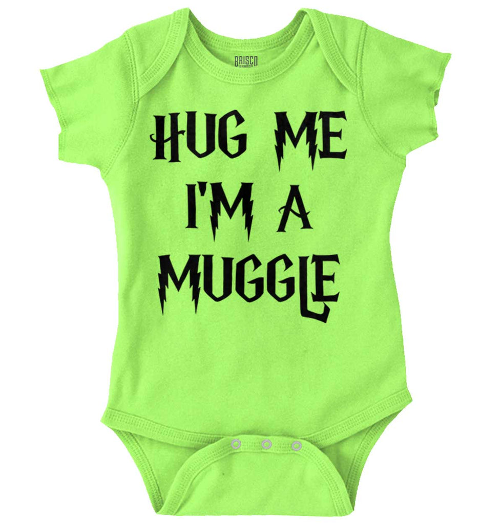 Hug Me I'm A Muggle Romper Bodysuit-Direct To Garment Print-Brisco Baby